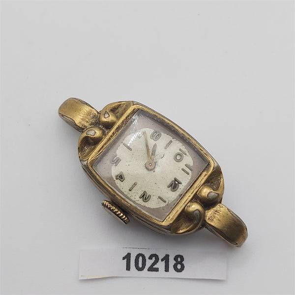 PROJECT TO FIX LORD ELGIN GOLD PLATE ARABIC LADIES MANUAL WIND WATCH 10218