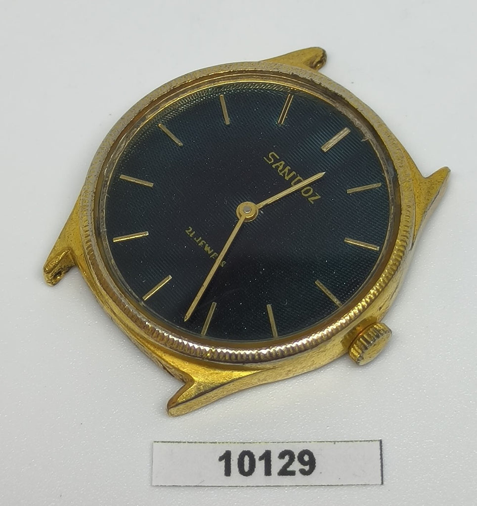 PROJECT TO FIX HENRI SANDOZ ROUND COIN RIMMED LUGS MANUAL WIND MENS WATCH 10129
