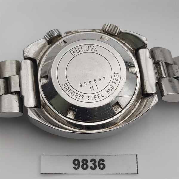 PROJECT TO FIX VINTAGE BULOVA 666ft DIVER CASE DATE AUTO LADIES WATCH 9836