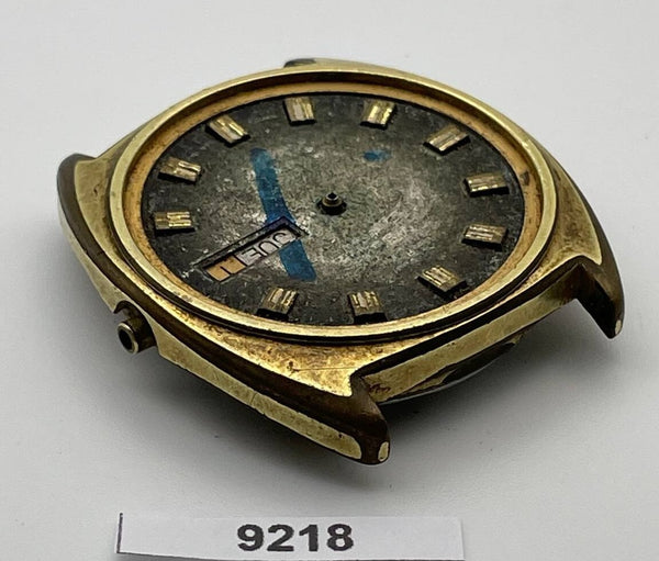 PROJECT TO FIX NIVADA GOLD DAY DATE EU SHIP MENS WATCH 9218