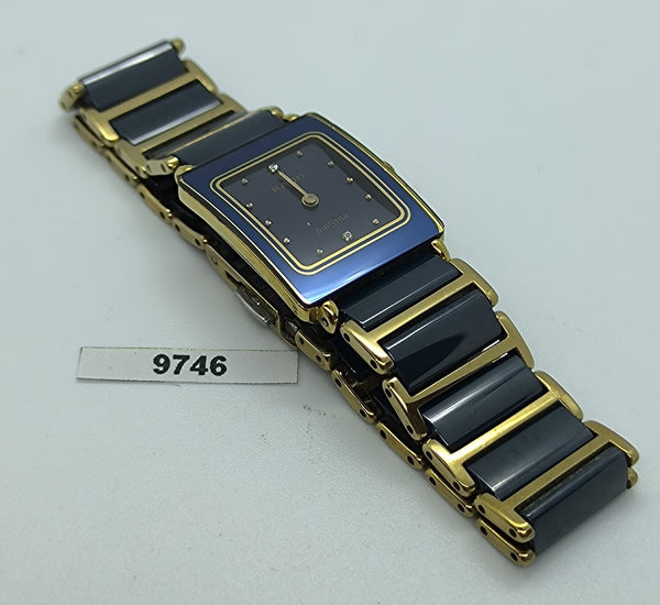 PROJECT TO FIX RADO DIASTAR BLUE GOLD DATE EU SHIP LADIES WATCH BVT09746