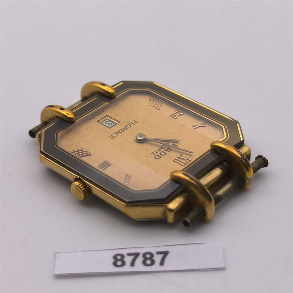PROJECT TO FIX RADO FLORENCE GOLD PLATE ROMAN DIAL EU SHIP LADIES 8787 WATCH