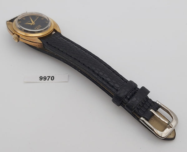 PROJECT TO FIX GRUEN LADIES BLACK DIAL COCKTAIL PETITE MANUAL GF WATCH 9970