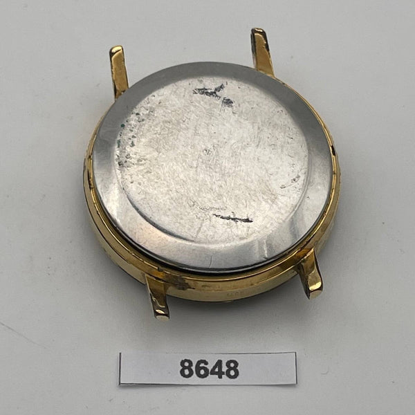PROJECT TO FIX OMEGA cal. 1010 DATE AUTOMATIC GOLD PLATE MENS DRESS WATCH 8648