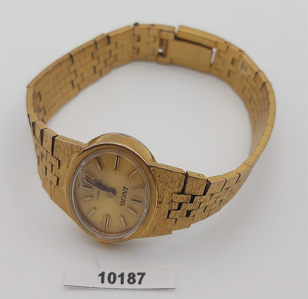 PROJECT TO FIX ENICAR TEXTURED CASE MANUAL WIND GOLD LADIES EU SHIP WATCH 10187