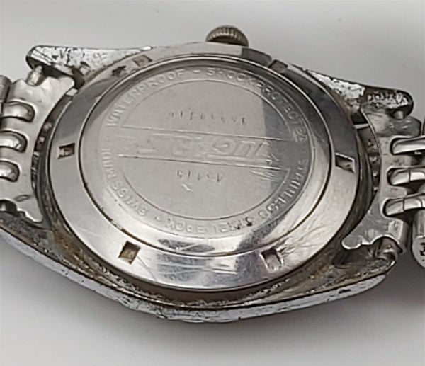 PROJECT TO FIX TUGARIS COIN RIMMED ROUND AUTOMATIC EU SHIP MENS WATCH 10088