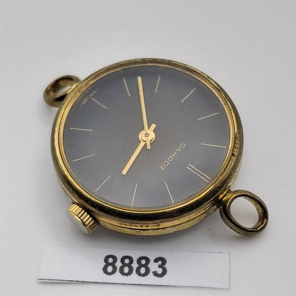 PROJECT TO FIX SANDOZ ROUND MANUAL WIND LADIES WATCH EU SHIP 8883