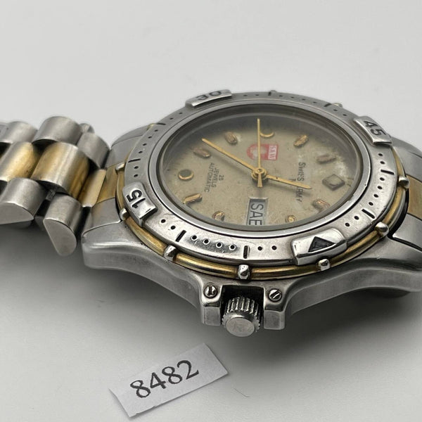 PROJECT TO FIX SWISS MILITARY AUTO GOLD SS MENS DATE WATCH EU SHIP