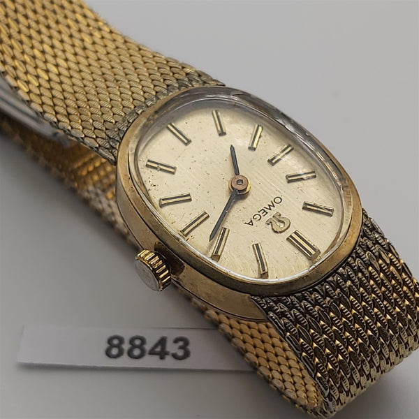 PROJECT TO FIX OMEGA GOLD MESH BAND MANUAL WIND LADIES DRESS WATCH EU SHIP B8843