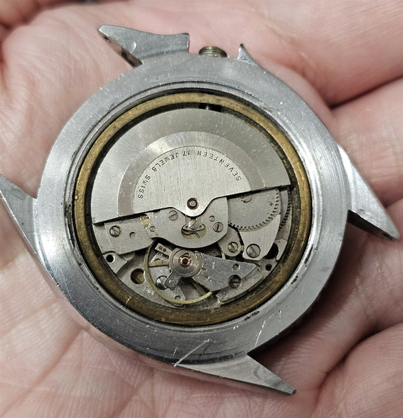 PROJECT TO FIX SOLVIL TITUS SS MENS AUTO DAY DATE DIVE WATCH EUROPE SHIP 8735