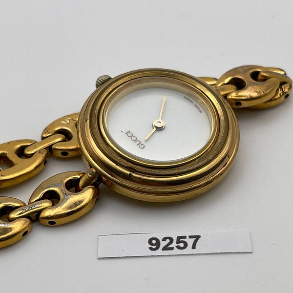 PROJECT TO FIX GUCCI LADIES RICE BEADS BAND GOLD PLATE WATCH EU SHIP WATCH 9257