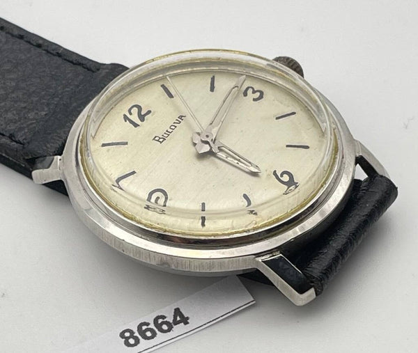 PROJECT TO FIX BULOVA SS ARABIC DIAL ROUND AUTOMATIC WIND MIDSIZE WATCH BVT08664