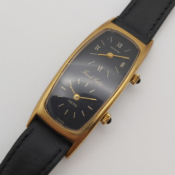 PROJECT TO FIX FRANK CALVE GOLD PLATE DUAL TIME TONNEAU LADIES MANUAL WATCH 8168