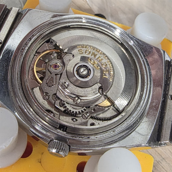 PROJECT TO FIX TECHNOS SS CYCLONE ROMAN DIAL DATE AUTOMATIC MENS WATCH 9858