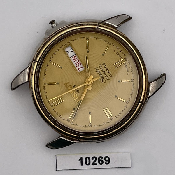 PROJECT TO FIX TISSOT GOLD SS SEASTAR MENS SS AUTO DAY DATE WATCH EU SHIP 10269