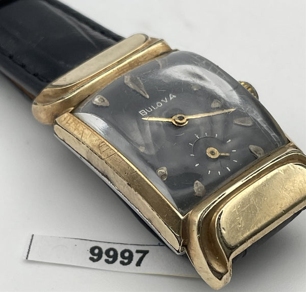 PROJECT TO FIX BULOVA ARABIC DIAL GOLD PLATE MIDSIZE 17j MANUAL WIND WATCH 9997