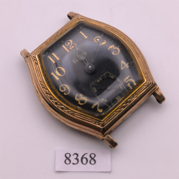 PROJECT TO FIX LORD ELGIN ROSE GOLD PLATE ARABIC MIDSIZE MANUAL WIND WATCH 8368