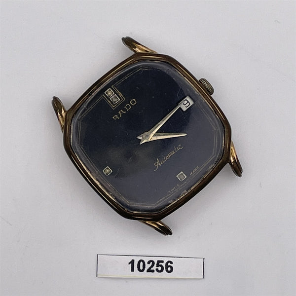 PROJECT FIX RADO CUSHION GOLD AUTO WIND 10256 EU SHIP MENS WATCH