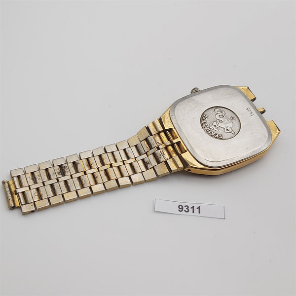 PROJECT TO FIX OMEGA SEAMASTER DATE GOLD PLATE DAY DATE MENS QUARTZ WATCH BV9311