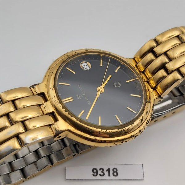 PROJECT TO FIX SANDOZ ROUND SHAPED QUARTZ EU SHIP MENS WATCH 9318