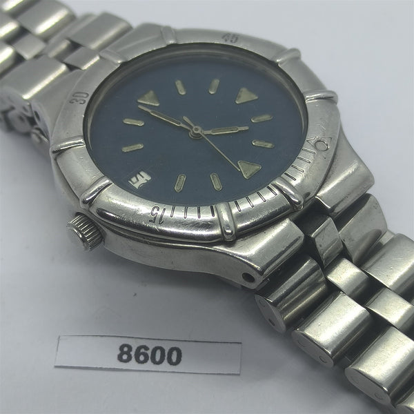 PROJECT TO FIX CARRERA MENS STEEL QUARTZ DATE WATCH EU SHIP WATCH 8600