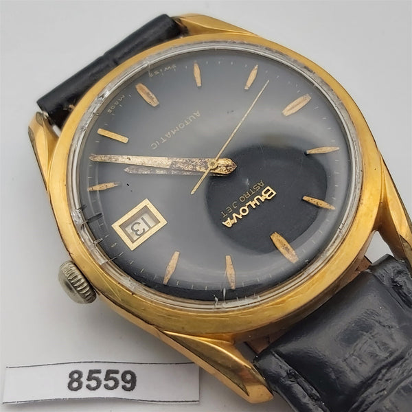PROJECT TO FIX BULOVA GOLD PLATE AUTOMATIC WIND MENS DRESS WATCH BVT8559