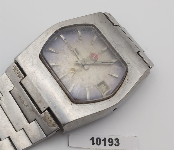 PROJECT TO FIX RADO GOLDEN SABRE FACETED CASE DATE AUTOMATIC MENS WATCH 10193