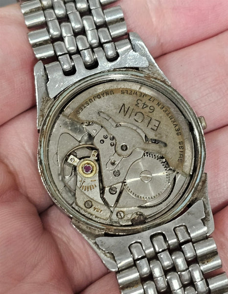 PROJECT TO FIX LORD ELGIN ROUND SS MIDSIZE AUTOMATIC WIND WATCH 9304