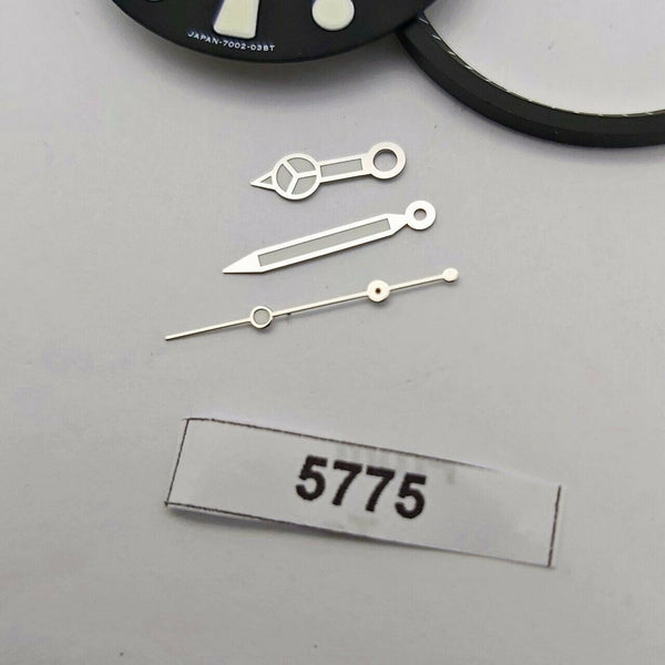 SEIKO BLACK PROSPEX PADI SUB 7002 7000 DIAL MINUTE TRACK HAND SET WATCH BVT05775