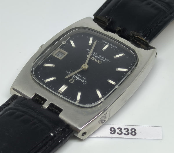 PROJECT TO FIX POLISHED OMEGA CONSTELLATION CUSHION DATE SS MENS AUTO WATCH 9338