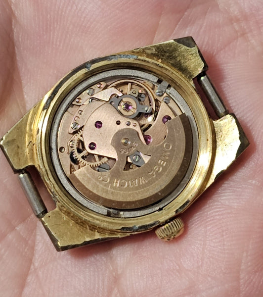 PROJECT TO FIX OMEGA GENEVE AUTOMATIC DATE GOLD LADIES DRESS WATCH EU SHIP B6559
