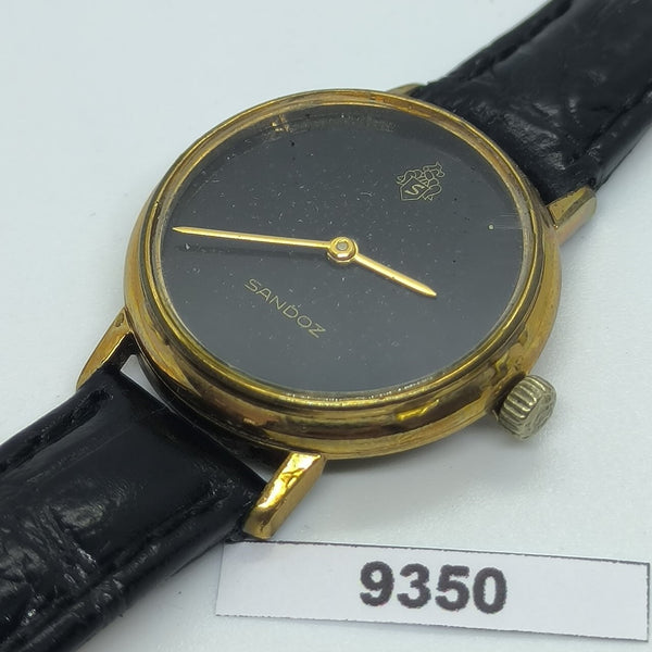 PROJECT FIX SANDOZ ROUND GOLD PLATE MANUAL WIND LADIES EU SHIP WATCH