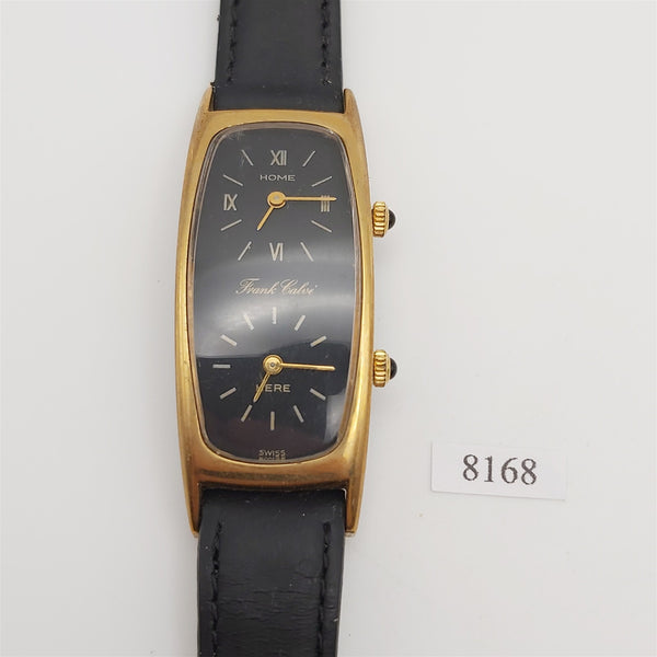 PROJECT TO FIX FRANK CALVE GOLD PLATE DUAL TIME TONNEAU LADIES MANUAL WATCH 8168