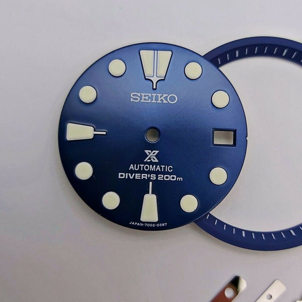 SEIKO BLUE SUNBURST PROSPEX 7S26 0020 DIAL MINUTE TRACK HANDS SET WATCH B5762