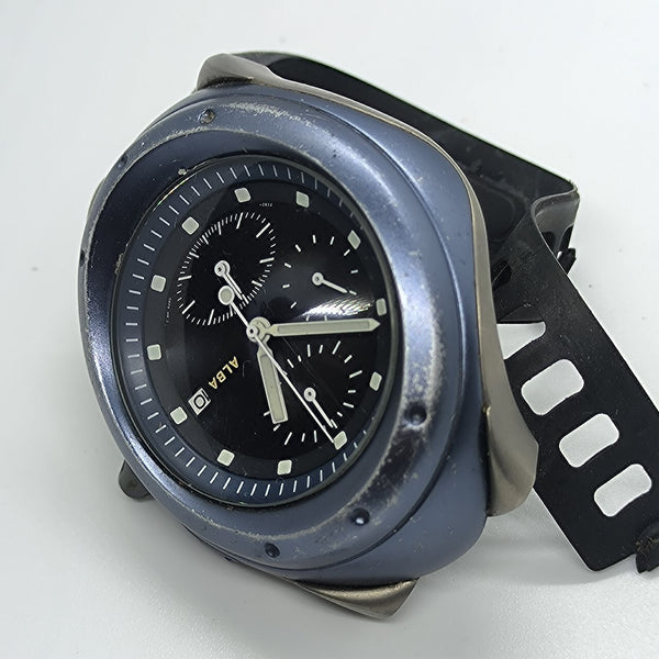 PROJECT TO FIX ALBA 7T92 0AZ0 TITANIUM MENS CHRONOGRAPH DATE WATCH EU SHIP 9475