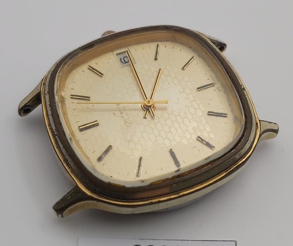 PROJECT TO FIX SOLVIL TITUS CUSHION MENS DATE AUTO GOLD PLATE WATCH 8899