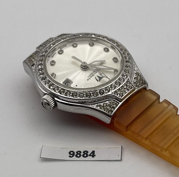 PROJECT TO FIX TECHNOMARINE SILVER DIAL PAVE DIAMOND LADIES WATCH BVT09884