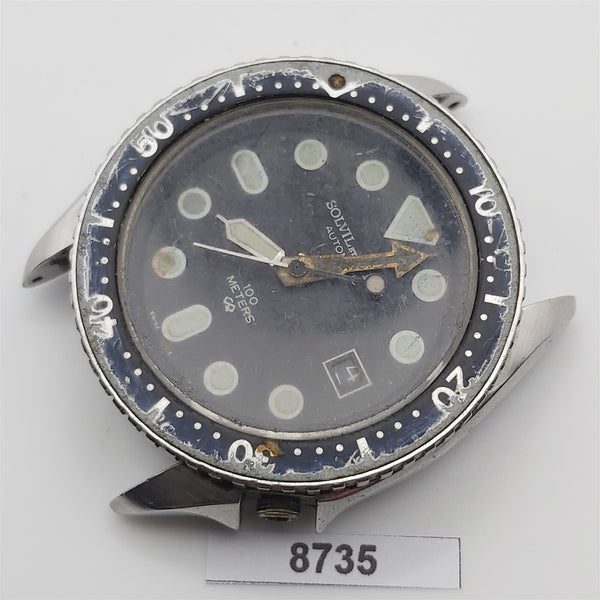 PROJECT TO FIX SOLVIL TITUS SS MENS AUTO DAY DATE DIVE WATCH EUROPE SHIP 8735