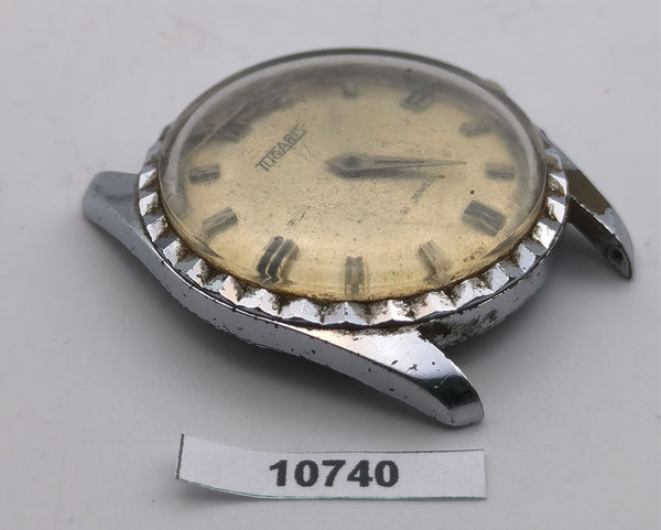 PROJECT TO FIX TUGARIS COIN RIMMED MANUAL ROUND EU SHIP MENS WATCH 10740