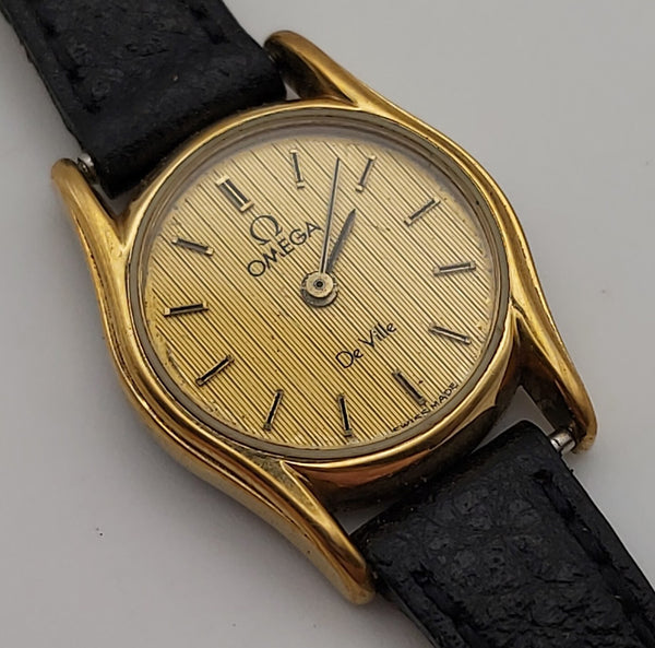 PROJECT TO FIX OMEGA DE VILLE GOLD PLATE QUARTZ LADIES WATCH EU SHIP 10459