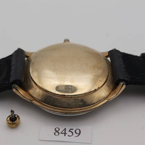 PROJECT TO FIX WITTNAUER GOLD PLATE DATE AUTOMATIC EU SHIP ROUND MENS WATCH