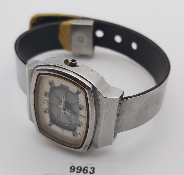 PROJECT TO FIX BULOVA CUSHION LADIES DAY DATE AUTO WATCH EU SHIP 9963