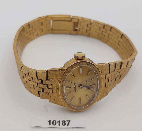PROJECT TO FIX ENICAR TEXTURED CASE MANUAL WIND GOLD LADIES EU SHIP WATCH 10187