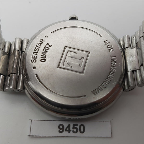 PROJECT TO FIX TISSOT SEASTAR GOLD DIAL DIAL MENS QUARTZ WATCH EU SHIP 9450