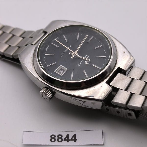 PROJECT TO FIX BULOVA LADIES BLACK DIAL AUTOMATIC STEEL DATE WATCH EU SHIP 8844