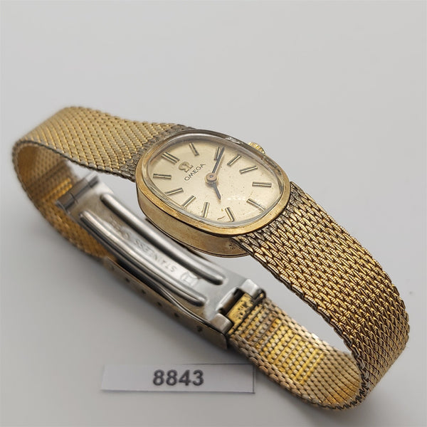 PROJECT TO FIX OMEGA GOLD MESH BAND MANUAL WIND LADIES DRESS WATCH EU SHIP B8843