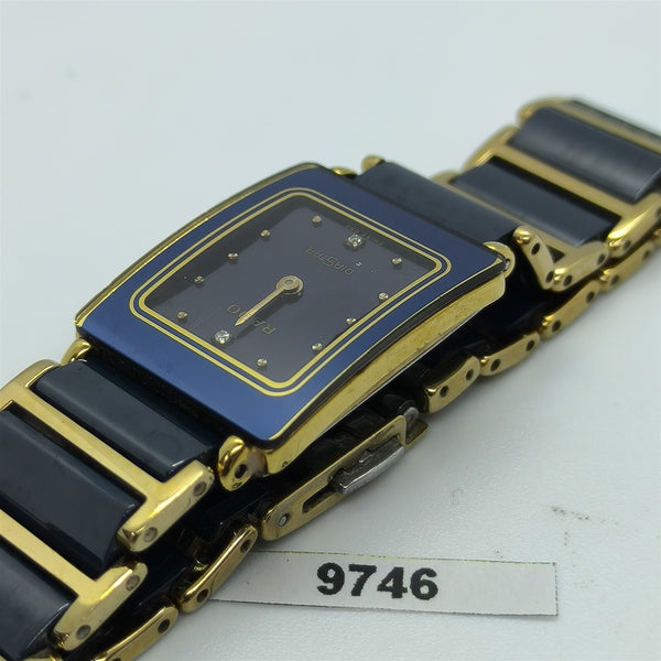 PROJECT TO FIX RADO DIASTAR BLUE GOLD DATE EU SHIP LADIES WATCH BVT09746