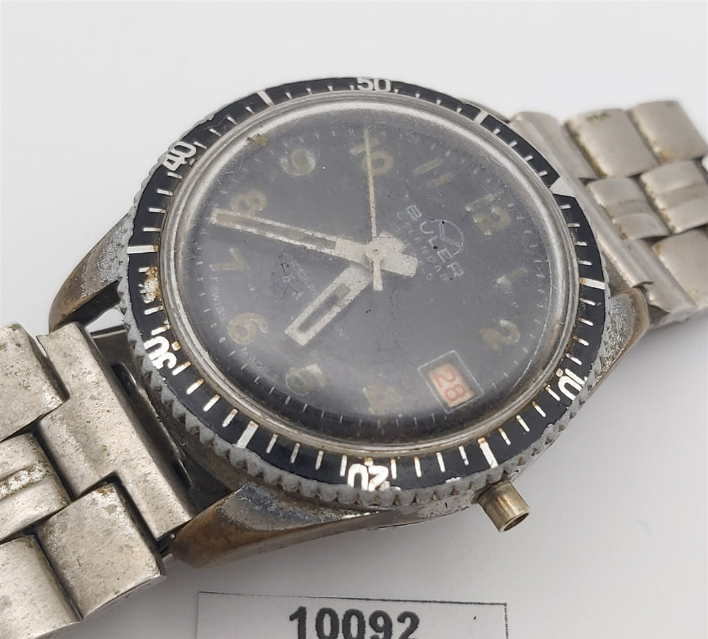 PROJECT TO FIX BULER CALENDAR ARABIC DIAL DATE BOY SIZE EU SHIP DIVER WATCH 1092
