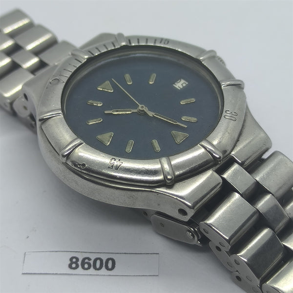 PROJECT TO FIX CARRERA MENS STEEL QUARTZ DATE WATCH EU SHIP WATCH 8600
