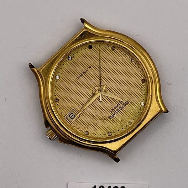 PROJECT TO FIX RAYMOND WEIL GOLD PLATE MENS MIDSIZE AUTOMATIC WIND WATCH 10422